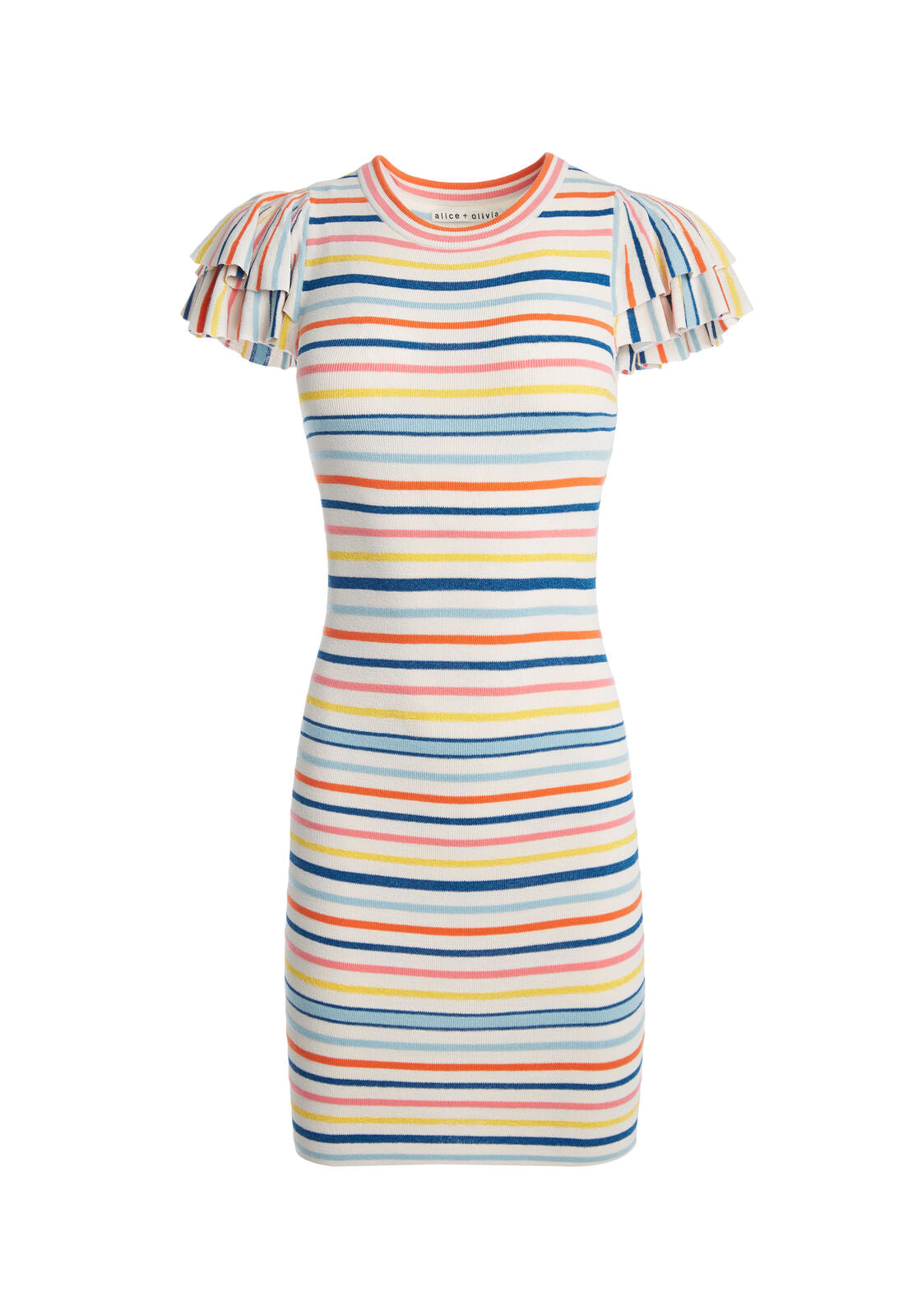 KELLIN RUFFLE SLV SWTR DRESS