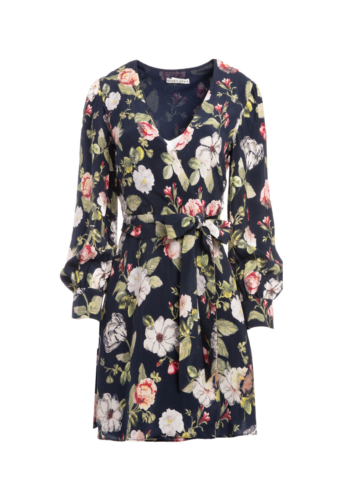 HANNAH BLOUSON SLV WRAP DRESS