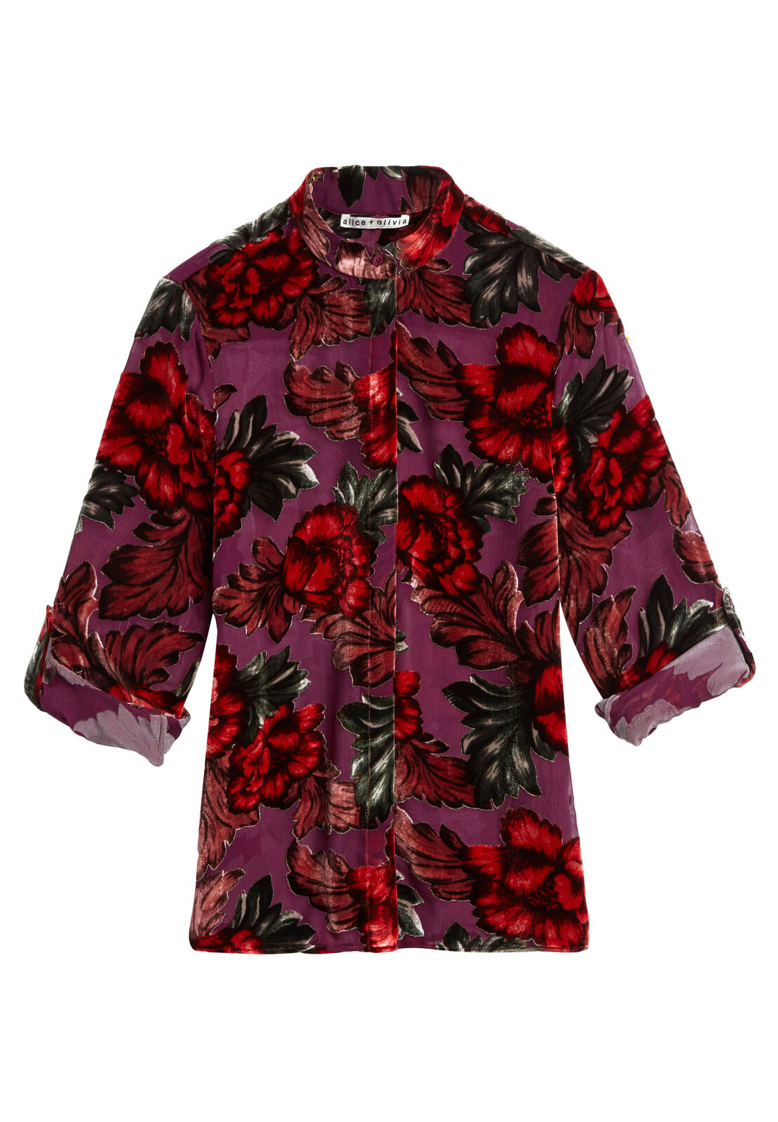 Camicia con colletto alla coreana Eloise