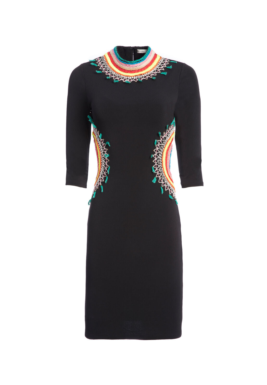 TAMSON EMBROIDERED MINI DRESS