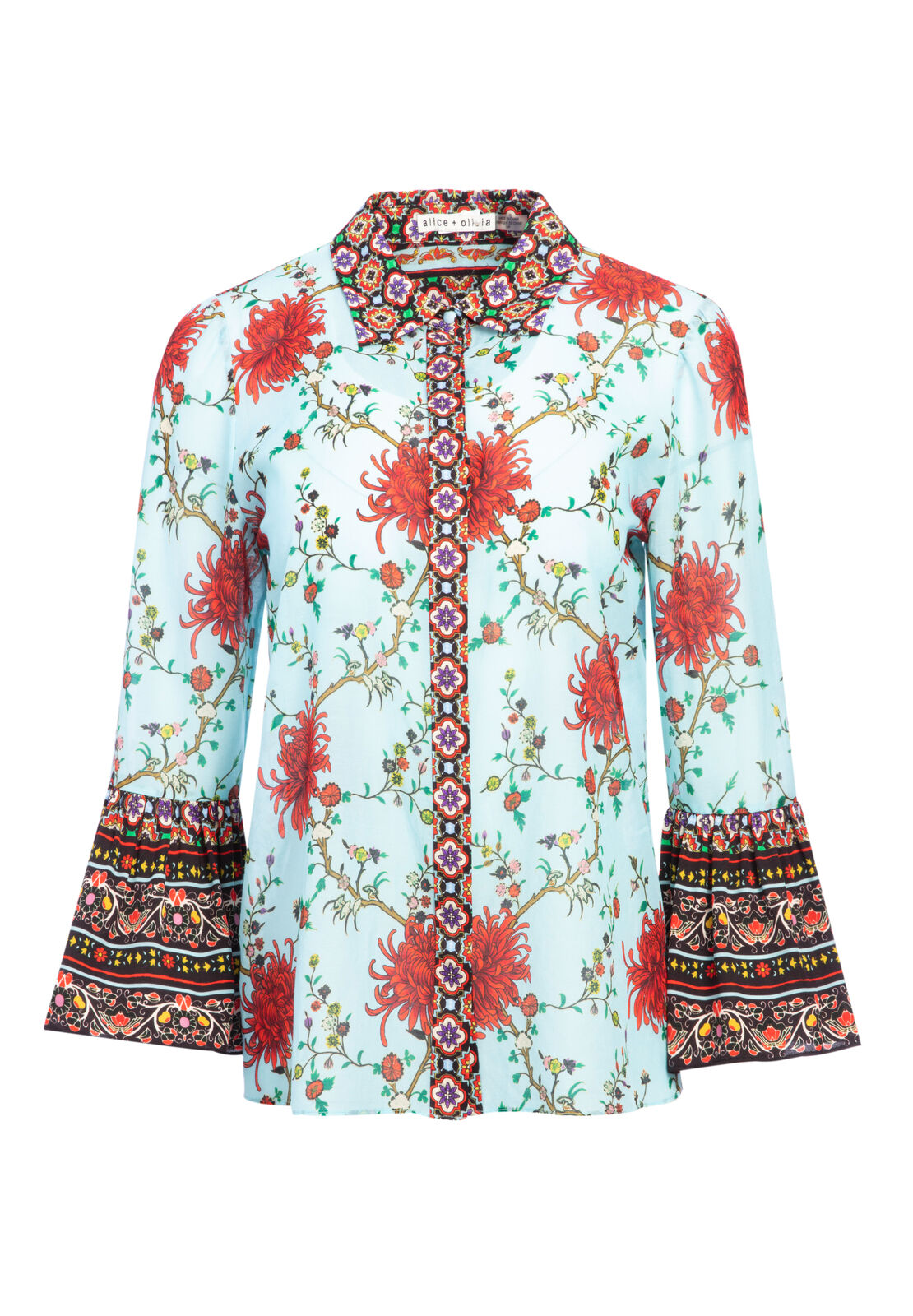 CHEMISE BOUTONNÉE À MANCHES VOLANTÉES RANA