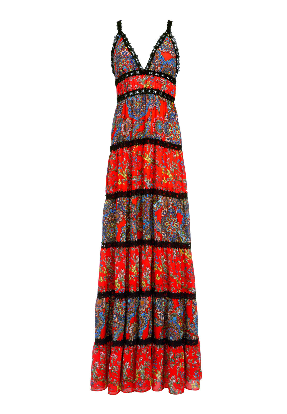 KAROLINA PANELED HLTR MAXI DRS