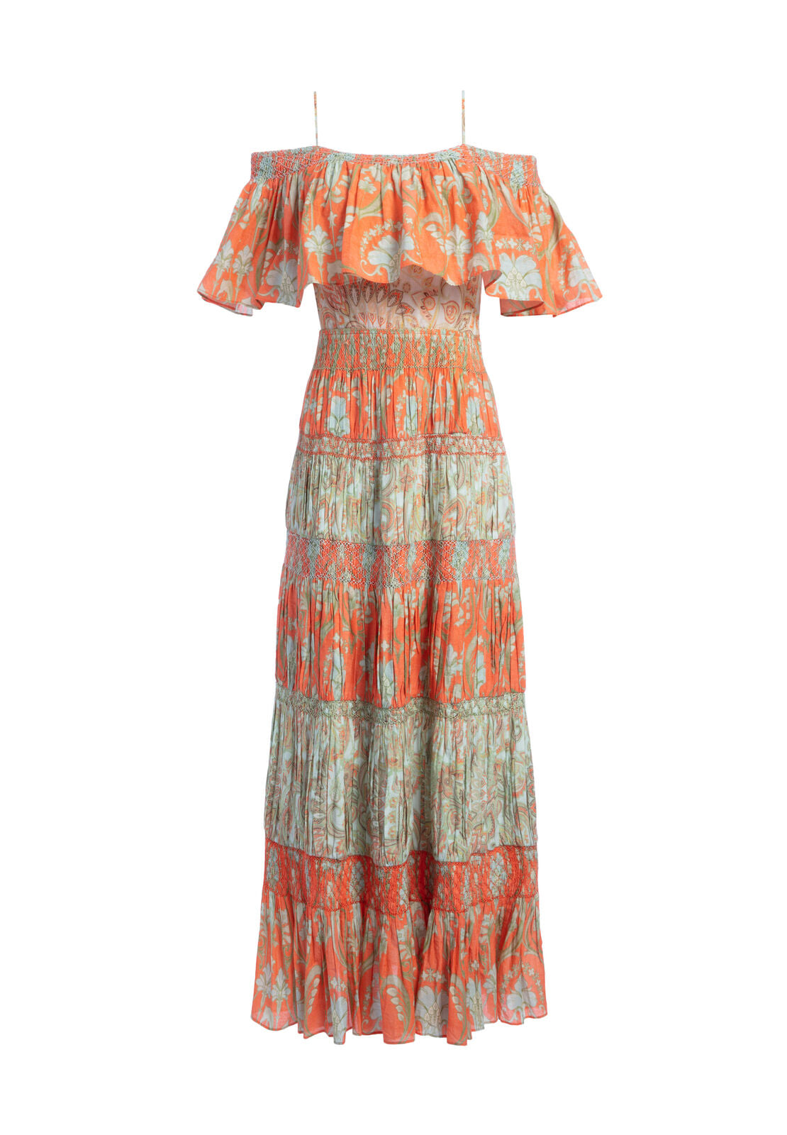ABITO MIDI CON SPALLINE E ARRICCIATURE SMOCKED CLD KIA