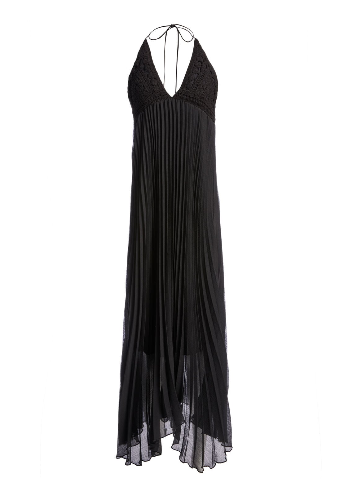 ABITO MIDI LARIETTE CON ROUCHES A PIEGHE