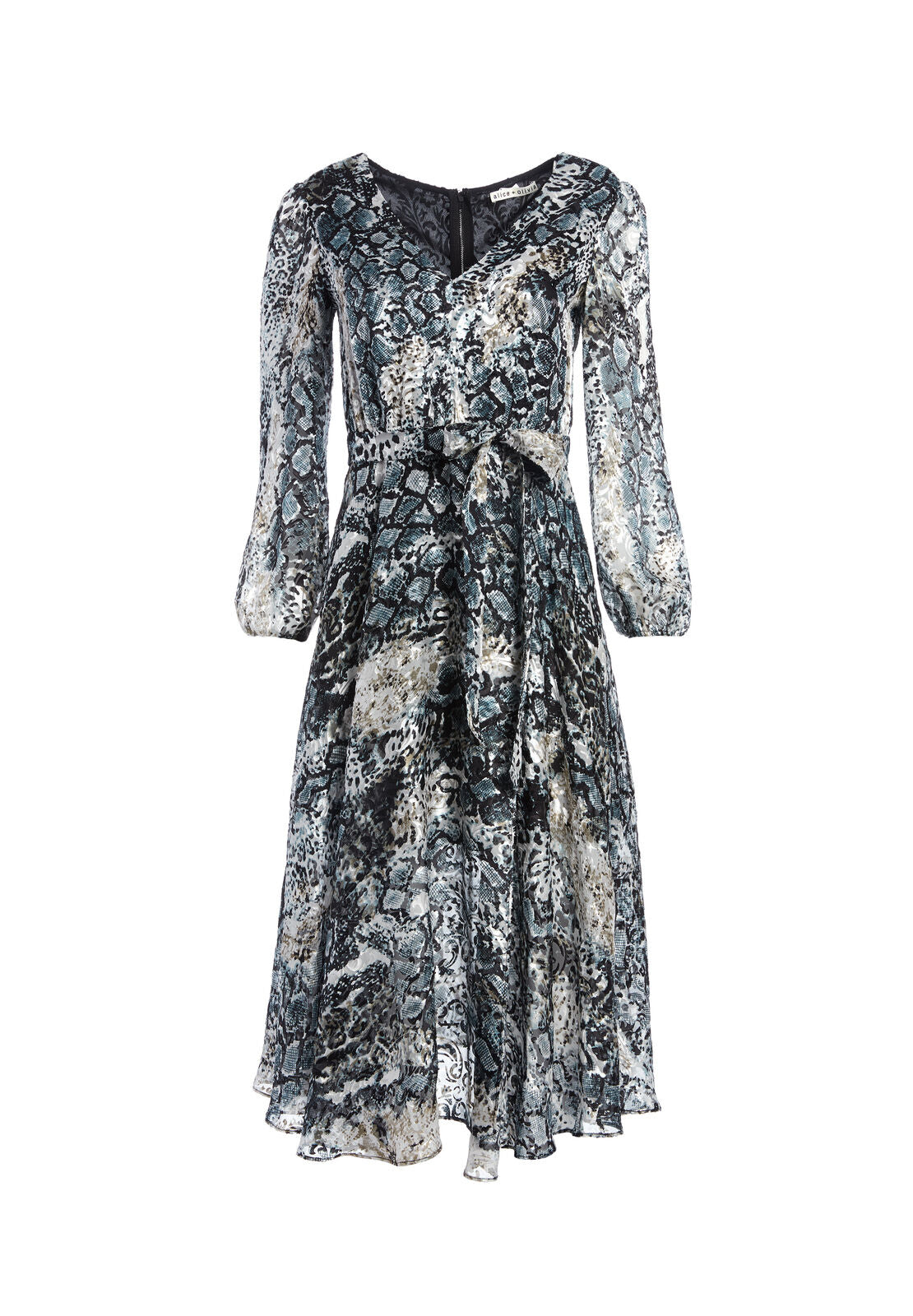 ROBE MI-LONGUE COCO À IMPRIMÉ ANIMALIER