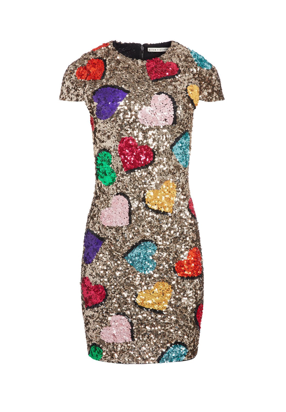 ROBE COURTE À PAILLETTES NAT