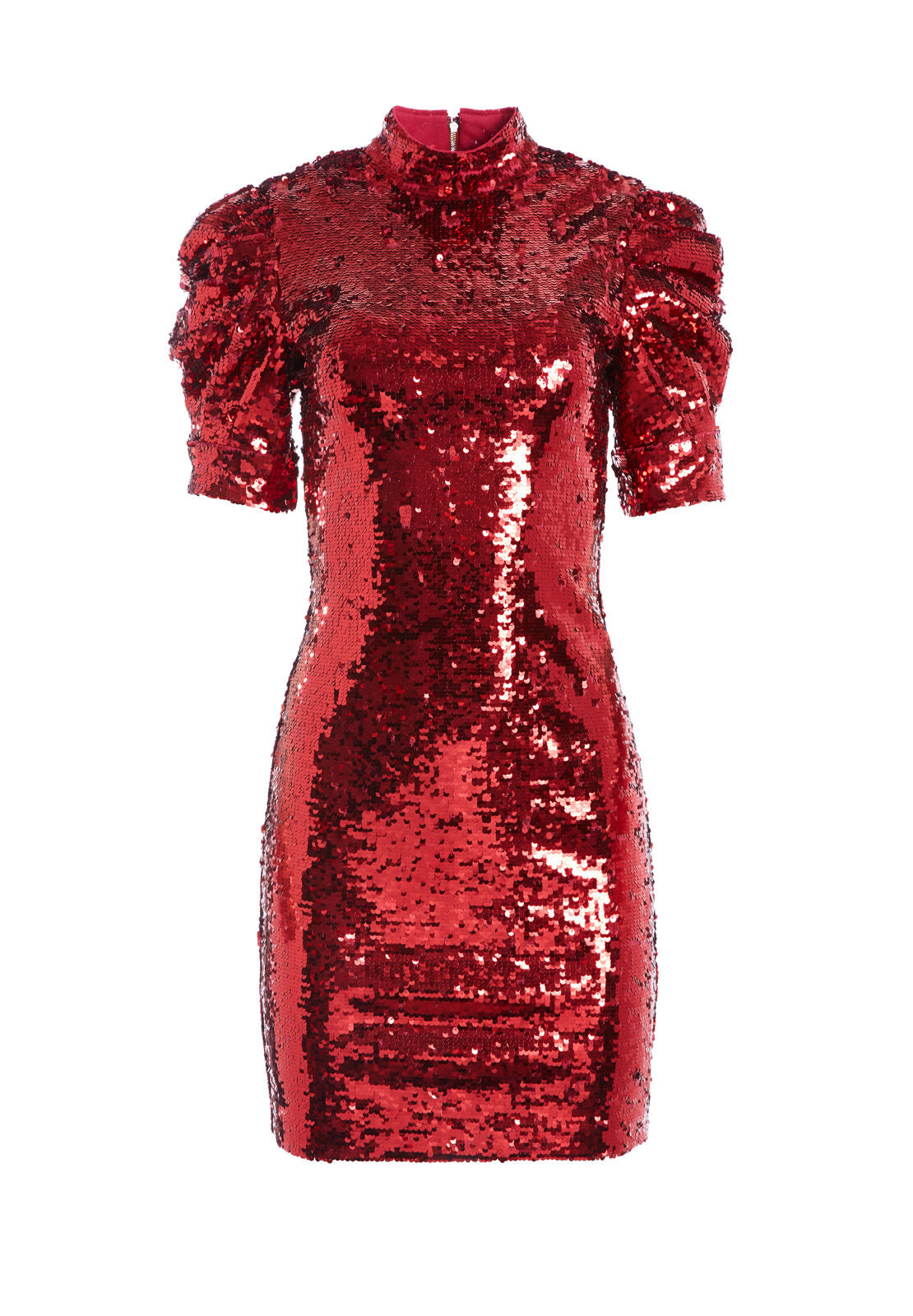 BRENNA SEQUIN PUFF SLEEVE DRESS