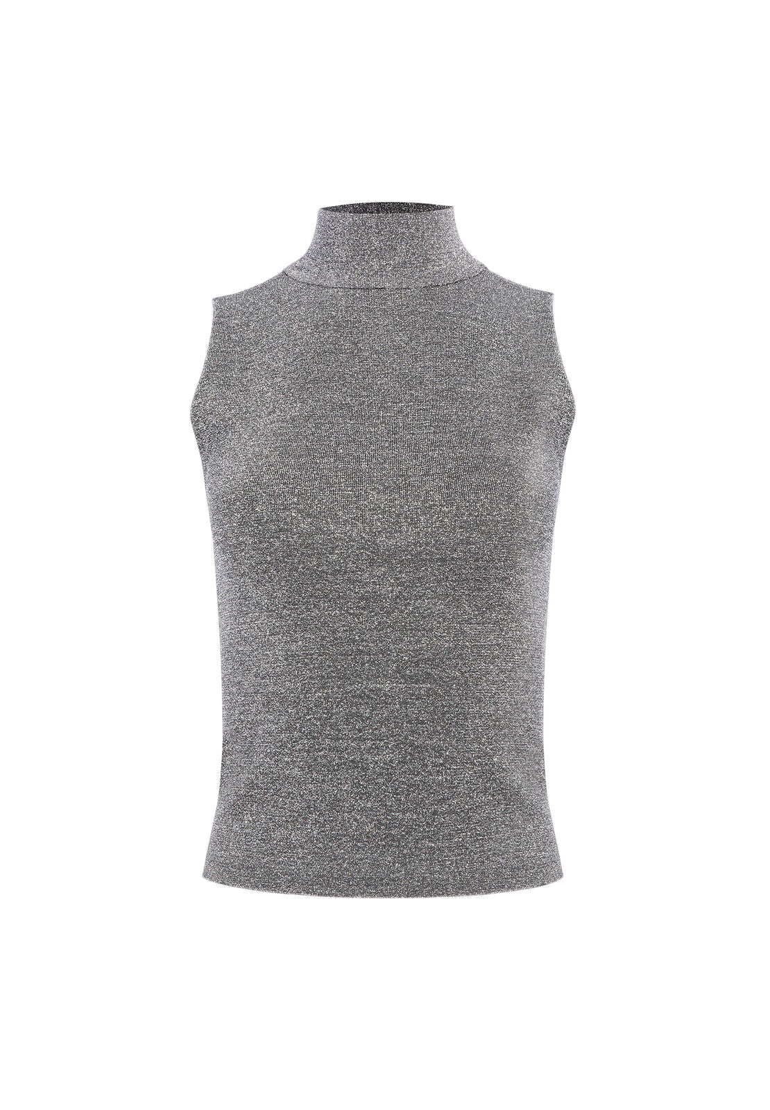 LANIE SHIMMER HIGH NECK PULLOVER