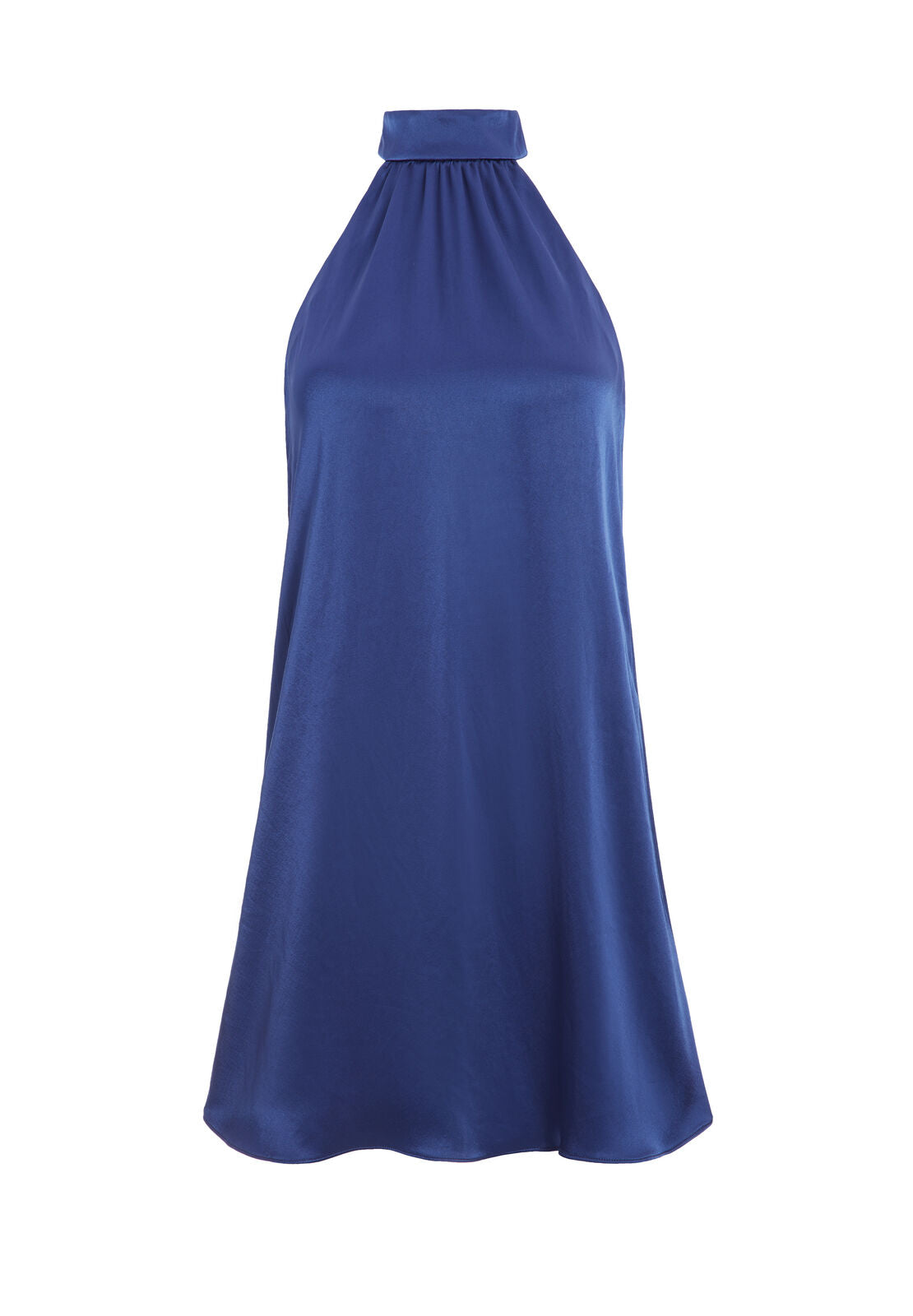 MINI-ROBE HALTER À NOUER AVEC DÉTAIL EN CRISTAL