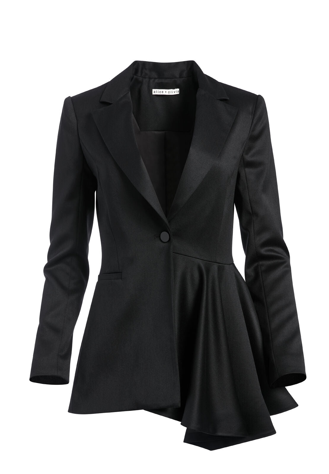 HUDSON ASYMMETRICAL DRAPED BLAZER