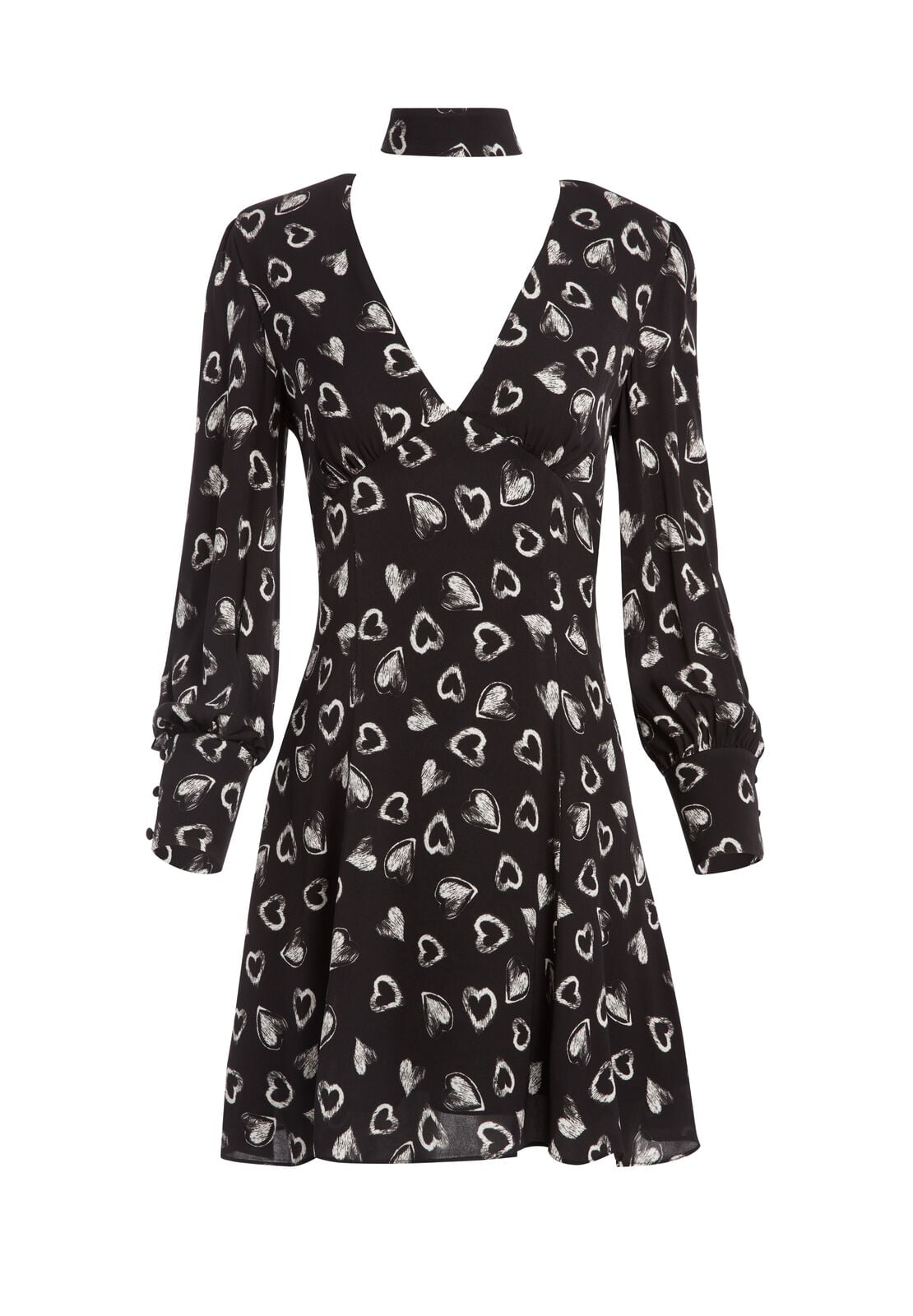 ROBE COURTE ELIA CŒUR DÉCOUPÉ