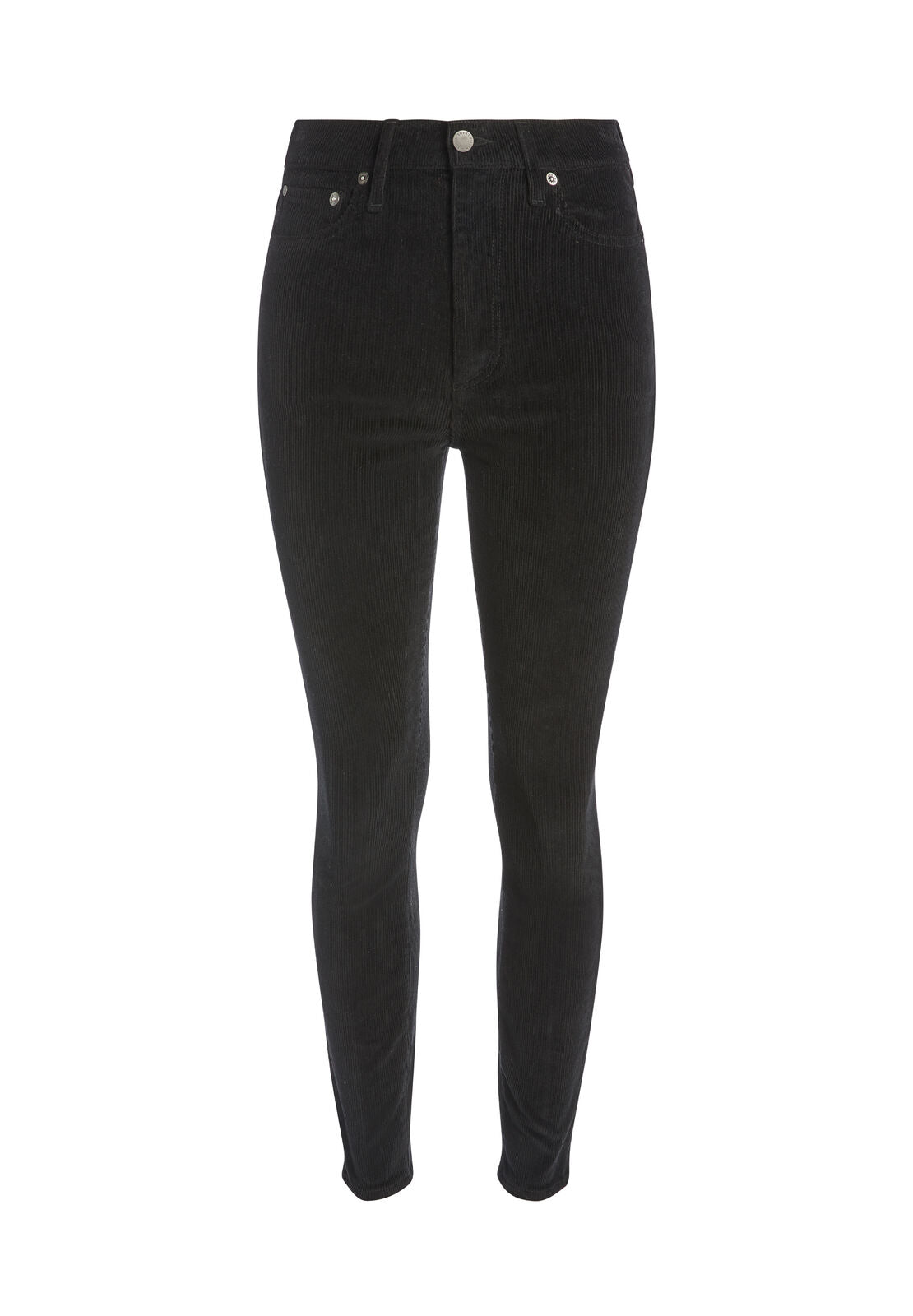 JEANS SKINNY A VITA ALTA E CAVIGLIA CORTA