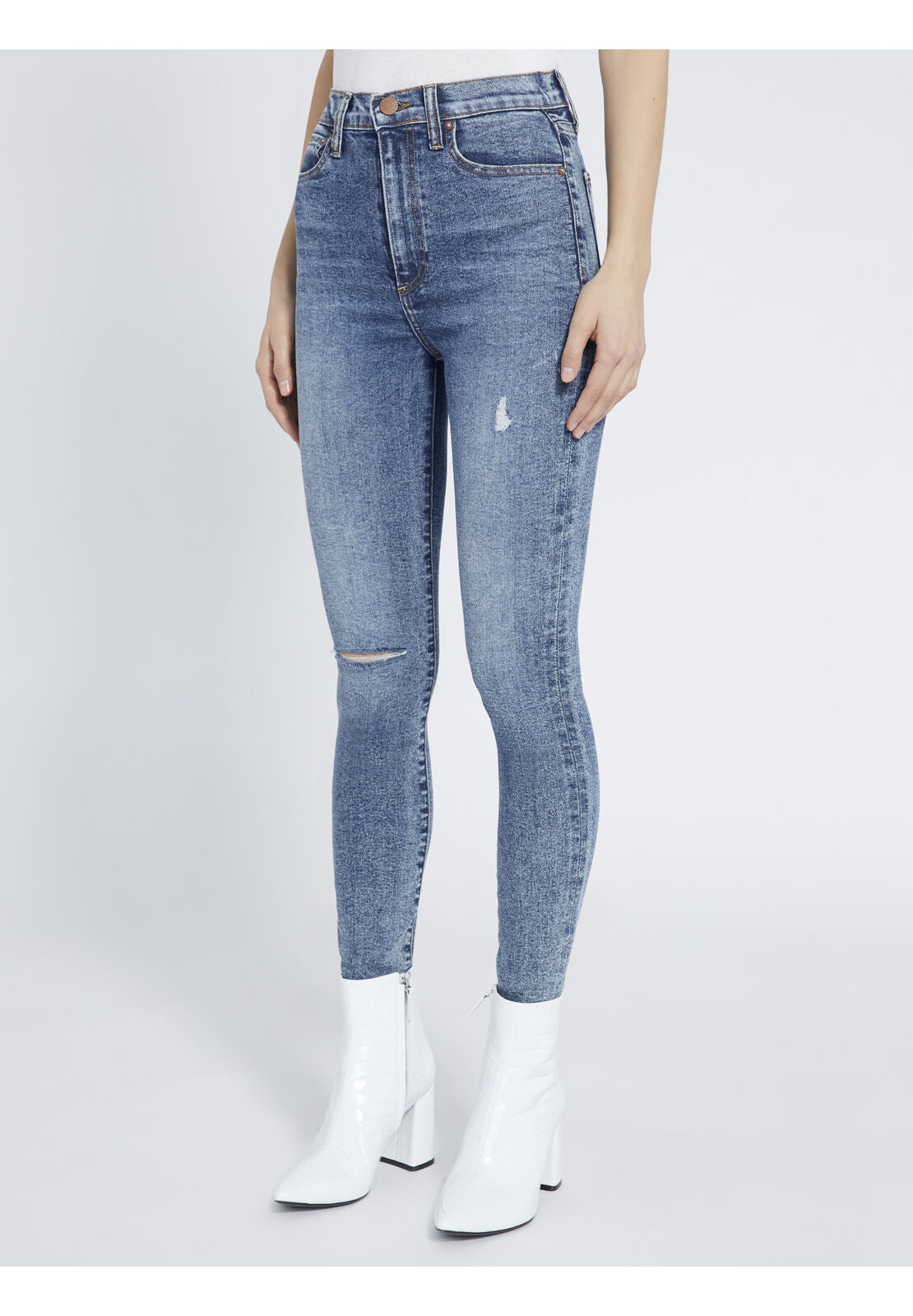 GOOD HIGH RISE ANKLE SKINNY JEAN