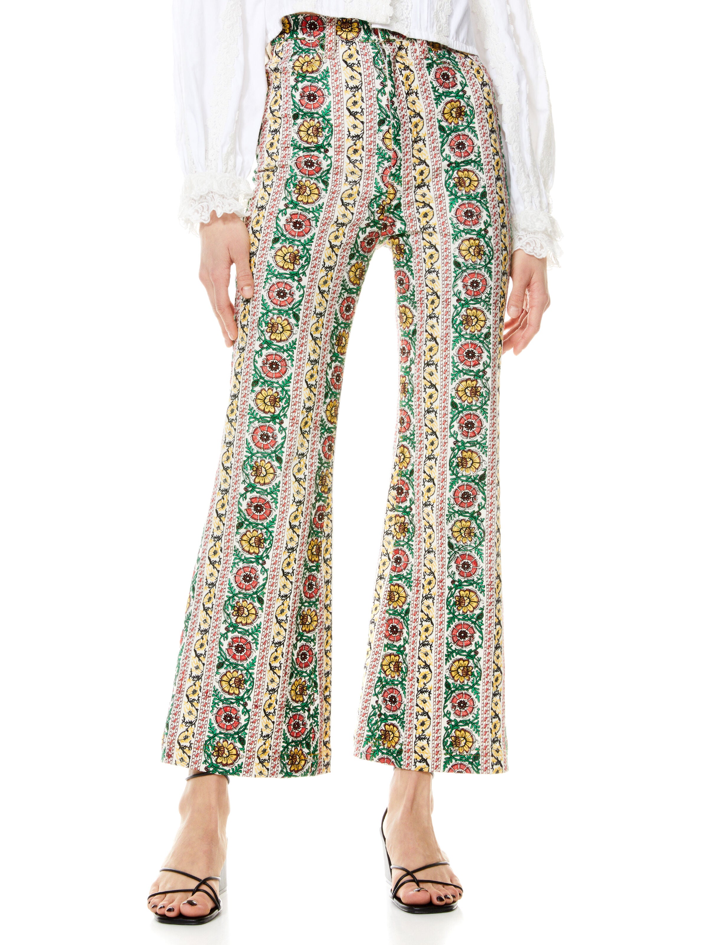PANTALONI A ZAMPA RICAMATI BENEDICT