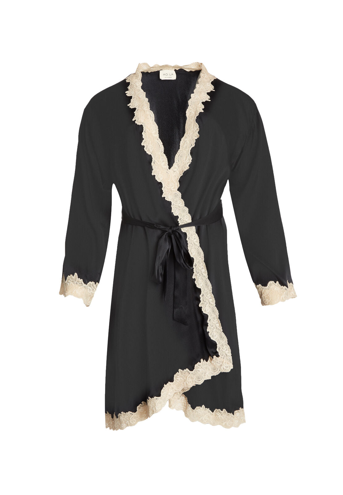 BRILEY LACE COMBO ROBE W TIE