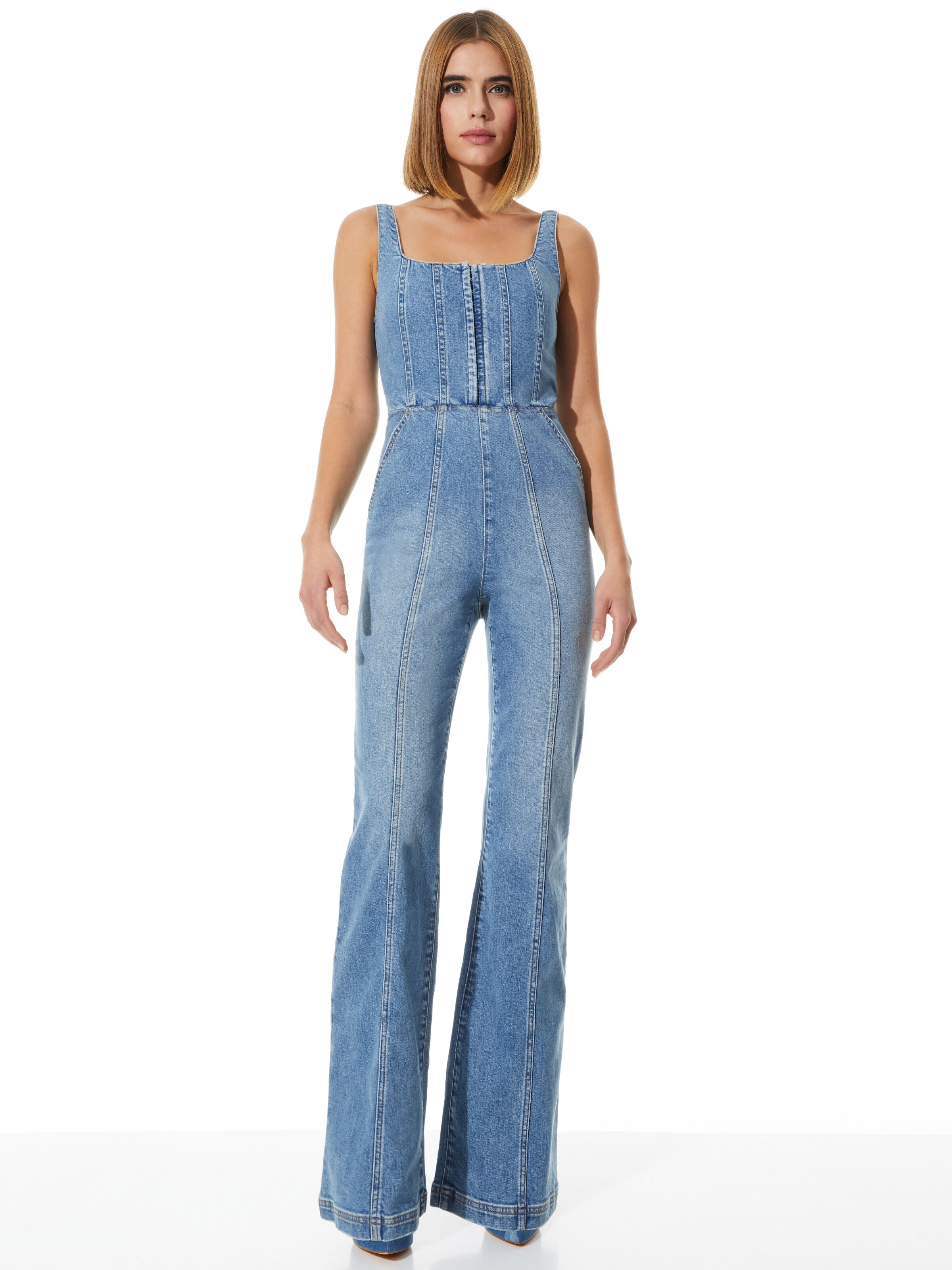 CHELS CORSET SLEEVELESS JUMPSUIT