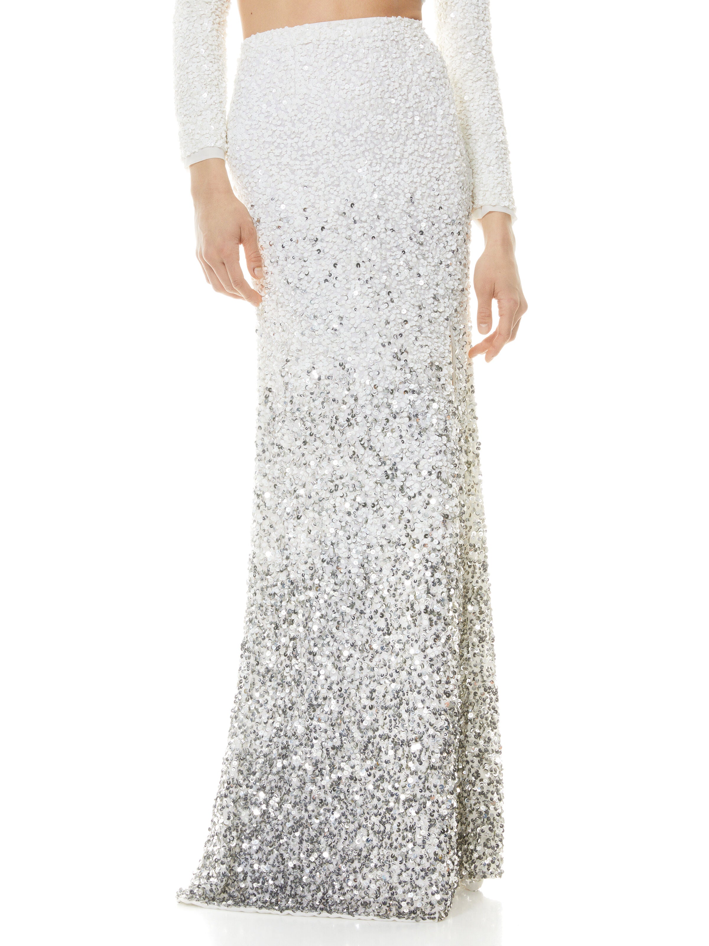 JUPE LONGUE À SEQUINS OMBRÉS HOUSTON