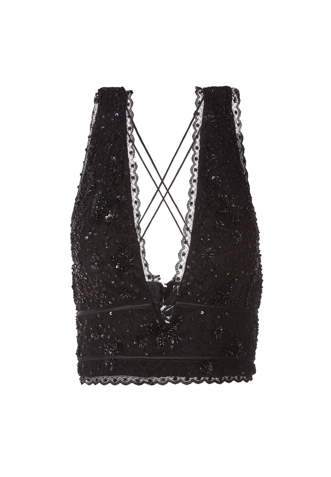 KLEIN EMBELL CROSS BK BRASSIÈRE