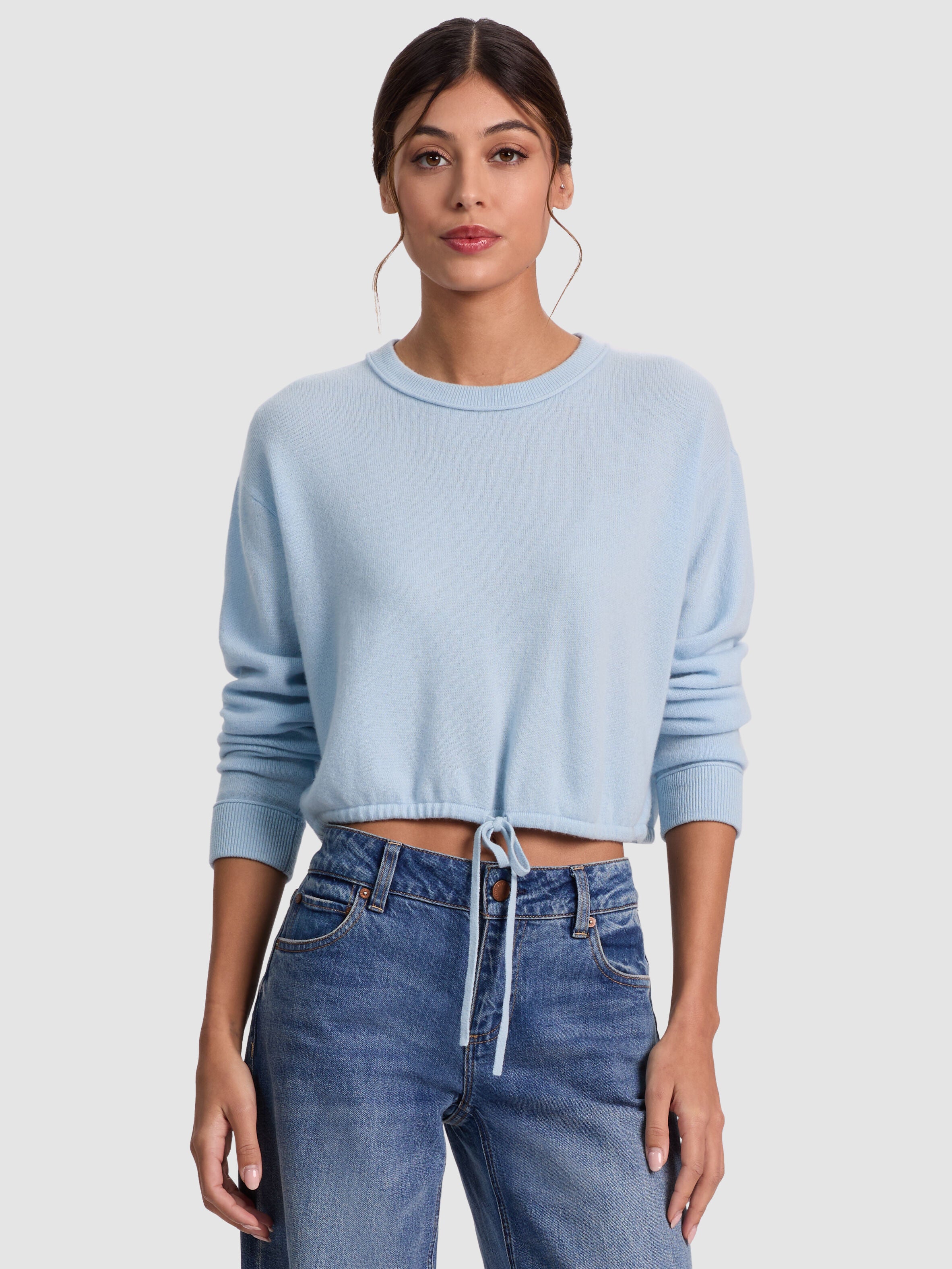 BERNETTA CROPPED CASHMERE PULLOVER