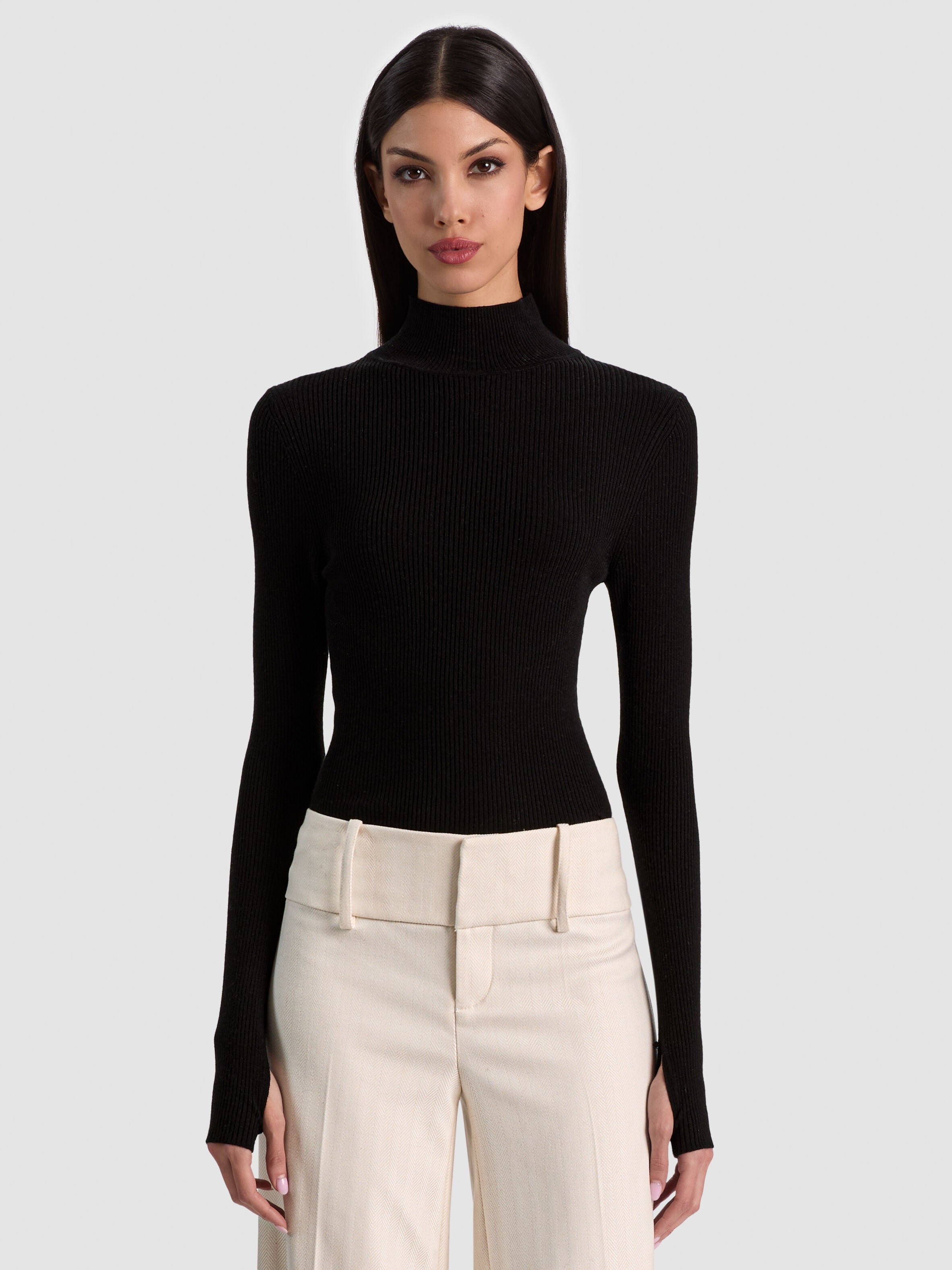 ROBERTA RIBBED TURTLENECK