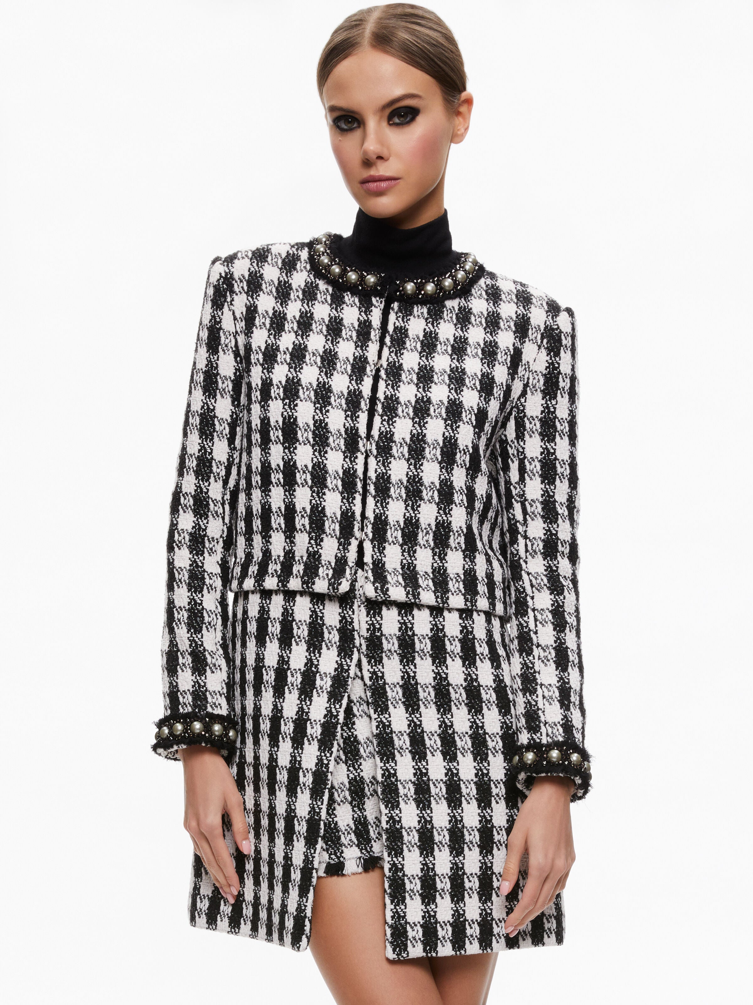 DEON GIACCA IN TWEED DUE-IN-UNO