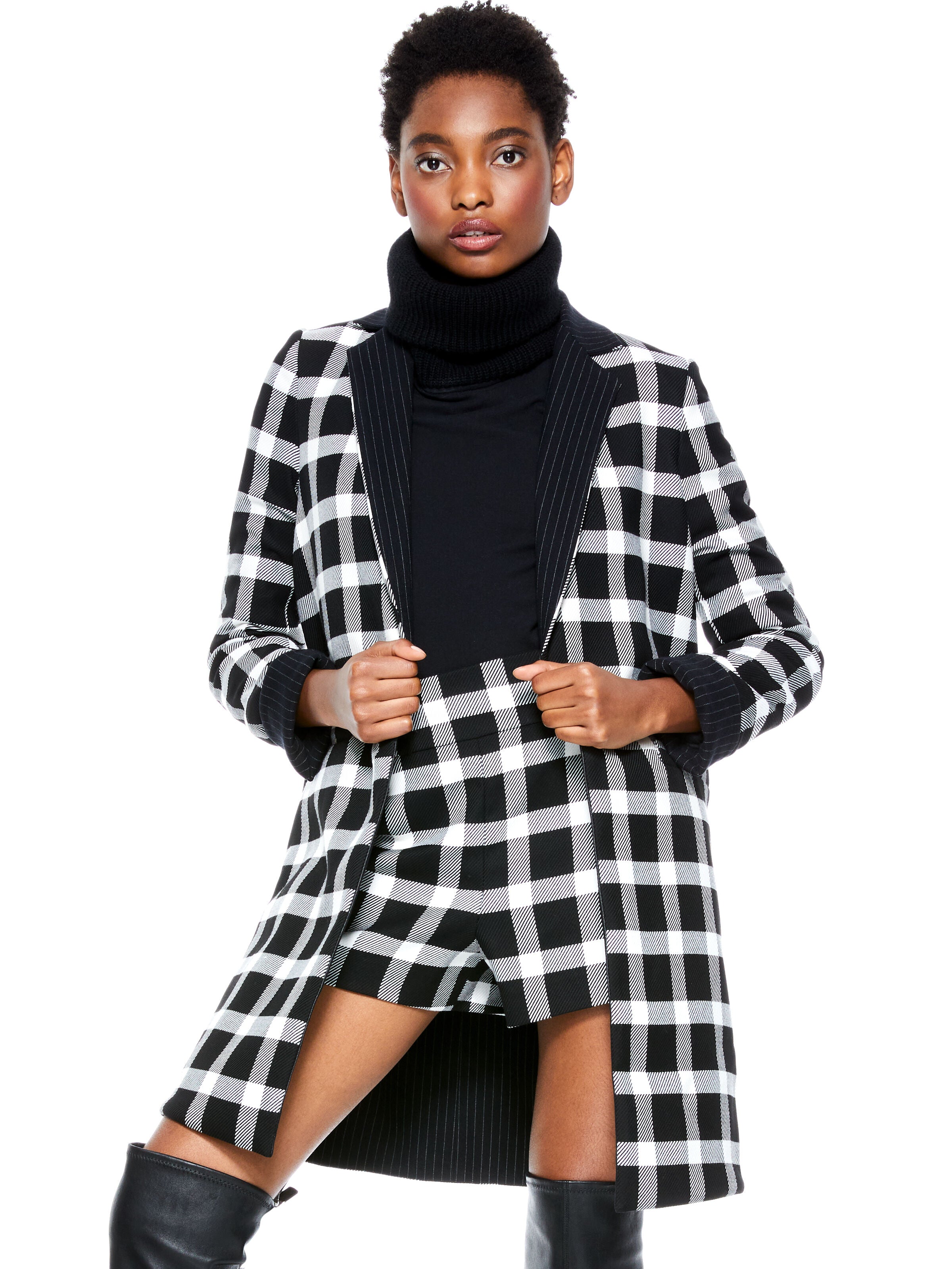 KYLIE GIACCA REVERSIBILE CON COLLO A TACCHETTO
