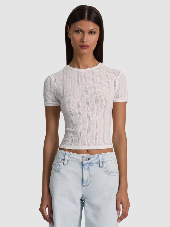 TESS TEE - BLANC CASSÉ