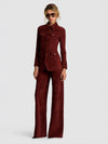 DOROTHIE SUEDE BUTTON FRONT JACKET-COGNAC-ALICE + OLIVIA