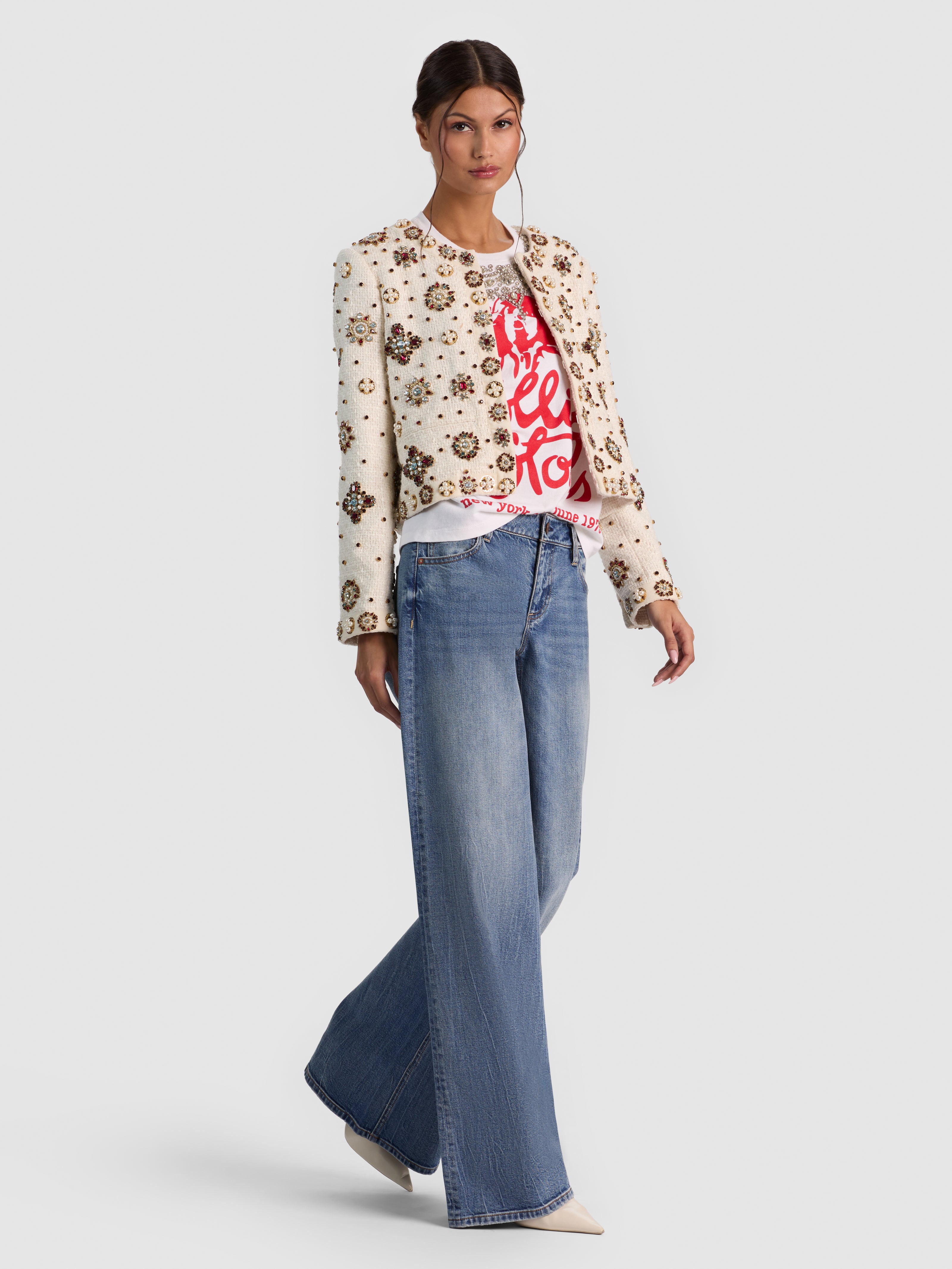LANDON EMBELLISHED BOX JACKET-OFF WHITE/MULTI-ALICE + OLIVIA