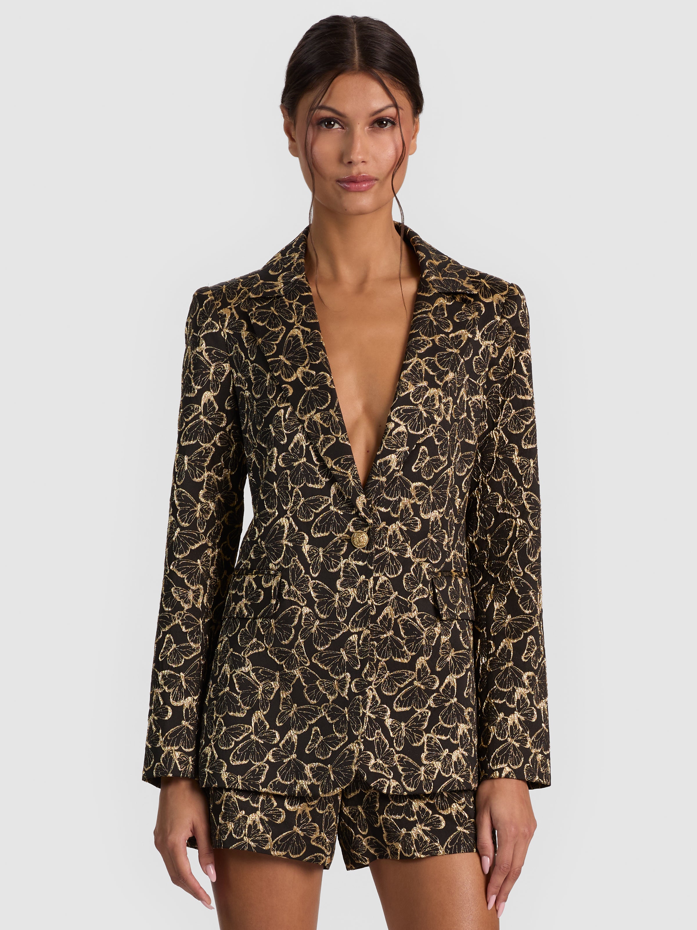BLAZER SAHARIENNE A MANICHE LUNGHE CON CINTURA-ALICE + OLIVIA