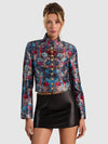 EMERSON JACQUARD MILITARY JKT-ALICE + OLIVIA