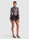 EMERSON JACQUARD MILITARY JKT-ALICE + OLIVIA