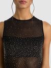 BODY-GAINE SANS MANCHES COL ROND BANDEAU – NOIR/HÉMATITE-ALICE + OLIVIA