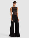 BODY-GAINE SANS MANCHES COL ROND BANDEAU – NOIR/HÉMATITE-ALICE + OLIVIA