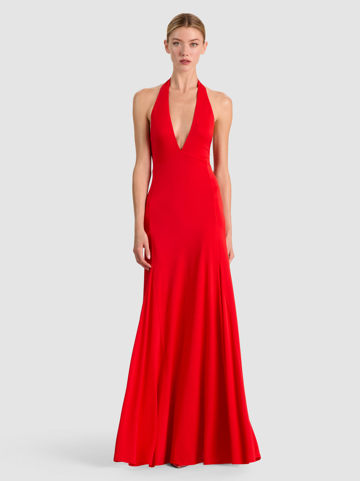 TINLEY TIE BACK MAXI DRESS - CANDY APPLE
