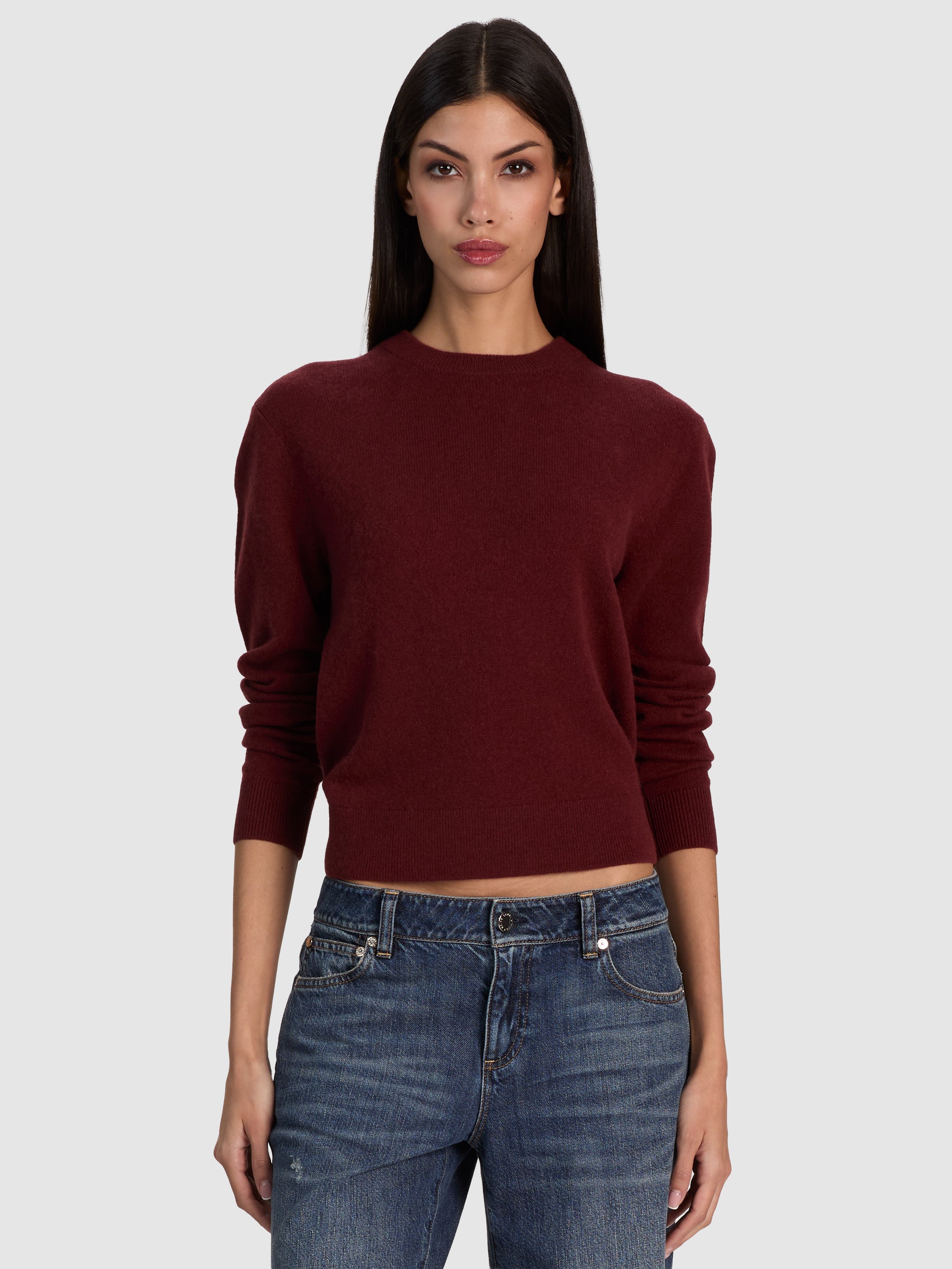 SCOTTIE CASHMERE PULLOVER-COGNAC-ALICE + OLIVIA