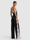 OLIVIA WIDE LEG LACE PANT-BLACK/CHINO-ALICE + OLIVIA