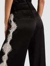 OLIVIA WIDE LEG LACE PANT-BLACK/CHINO-ALICE + OLIVIA