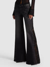 JEANS SIRENA A ZAMPA LR CON FIANCHI IN PIZZO-ALICE + OLIVIA