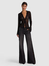 JEANS SIRENA A ZAMPA LR CON FIANCHI IN PIZZO-ALICE + OLIVIA