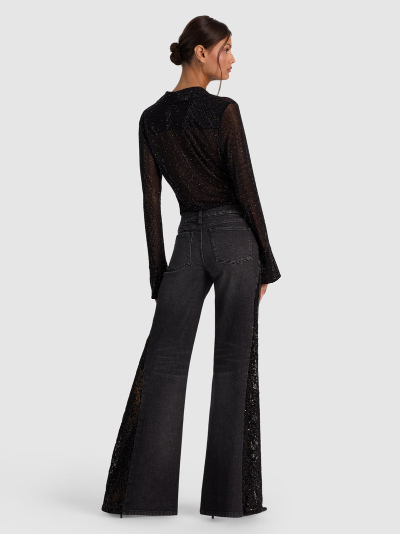 Sirena Embellished Cutout Jean