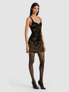EVE EMBELLISHED SWEETHEART MINI DRESS-BLACK/GOLD-ALICE + OLIVIA