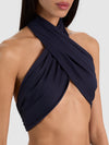 A+O X CONIGLIO PALM BEACH STACEY TOP-NAVY-ALICE + OLIVIA