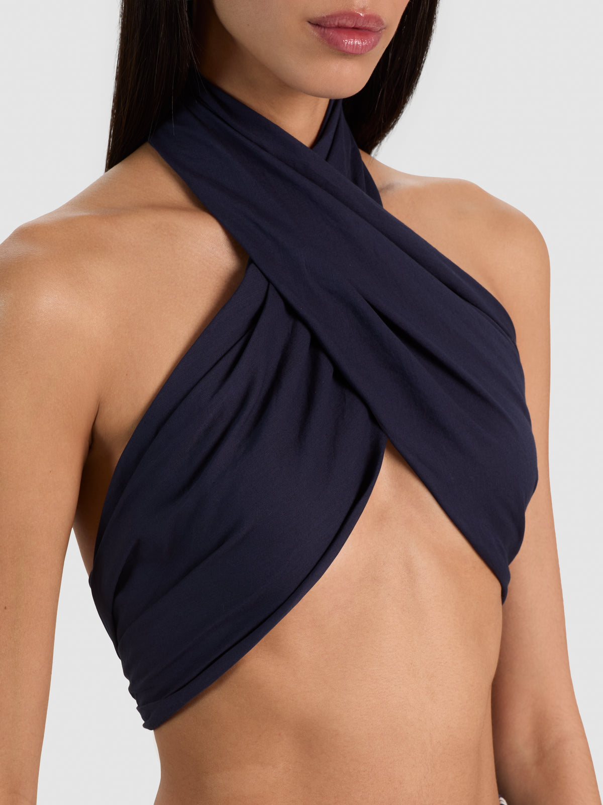 A+O X CONIGLIO PALM BEACH STACEY TOP-NAVY-ALICE + OLIVIA