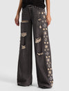 STUPENDO JEANS AMPIO LR EMBELL-ALICE + OLIVIA