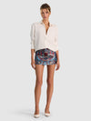 MACE JACQARD HR MINI SKORT-HEARTSTRINGS MINERAL BLUE-ALICE + OLIVIA