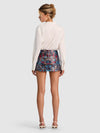 MACE JACQARD HR MINI SKORT-HEARTSTRINGS MINERAL BLUE-ALICE + OLIVIA