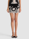 MINIGONNA RUBI LACE TRIM LR-ALICE + OLIVIA