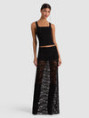 JUPE MAXI À ENFILER EN DENTELLE MAEVE LR DOUBLURE SHORTY-ALICE + OLIVIA