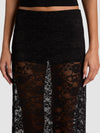 JUPE MAXI À ENFILER EN DENTELLE MAEVE LR DOUBLURE SHORTY-ALICE + OLIVIA
